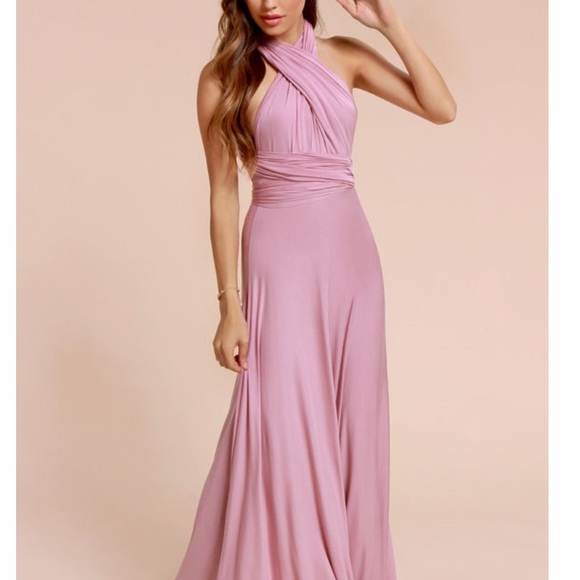 Lulu’s Tricks of the Trade Multi-way Dress- Muave - Picture 2 of 6